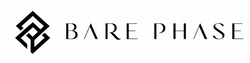 The Bare Phase brand logo in black, featuring a stylized geometric emblem and the text 'BARE PHASE' on a plain white background.